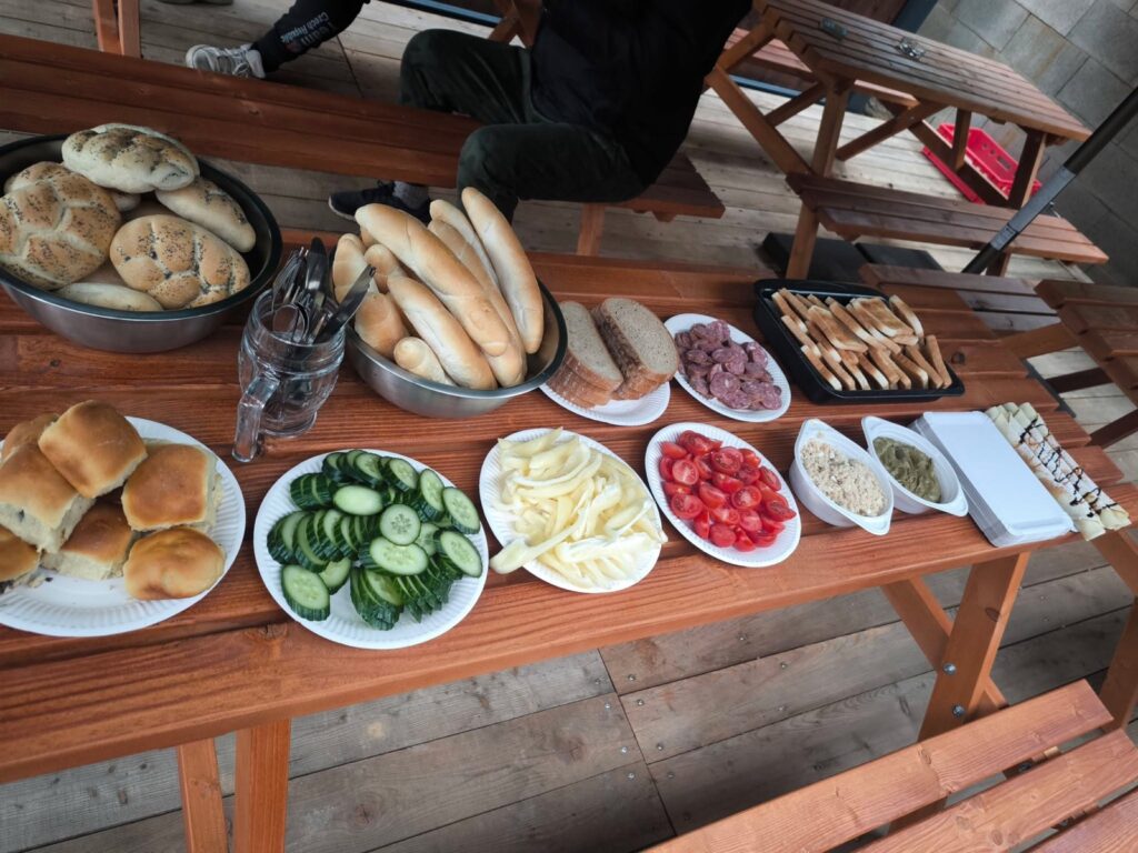 Občerstvení pro závodníky na Lázeňce